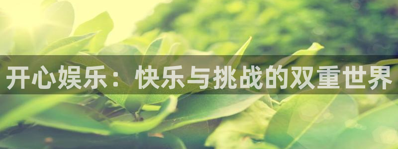 恩佐娱乐：开心娱乐：快乐与挑战的双重世界